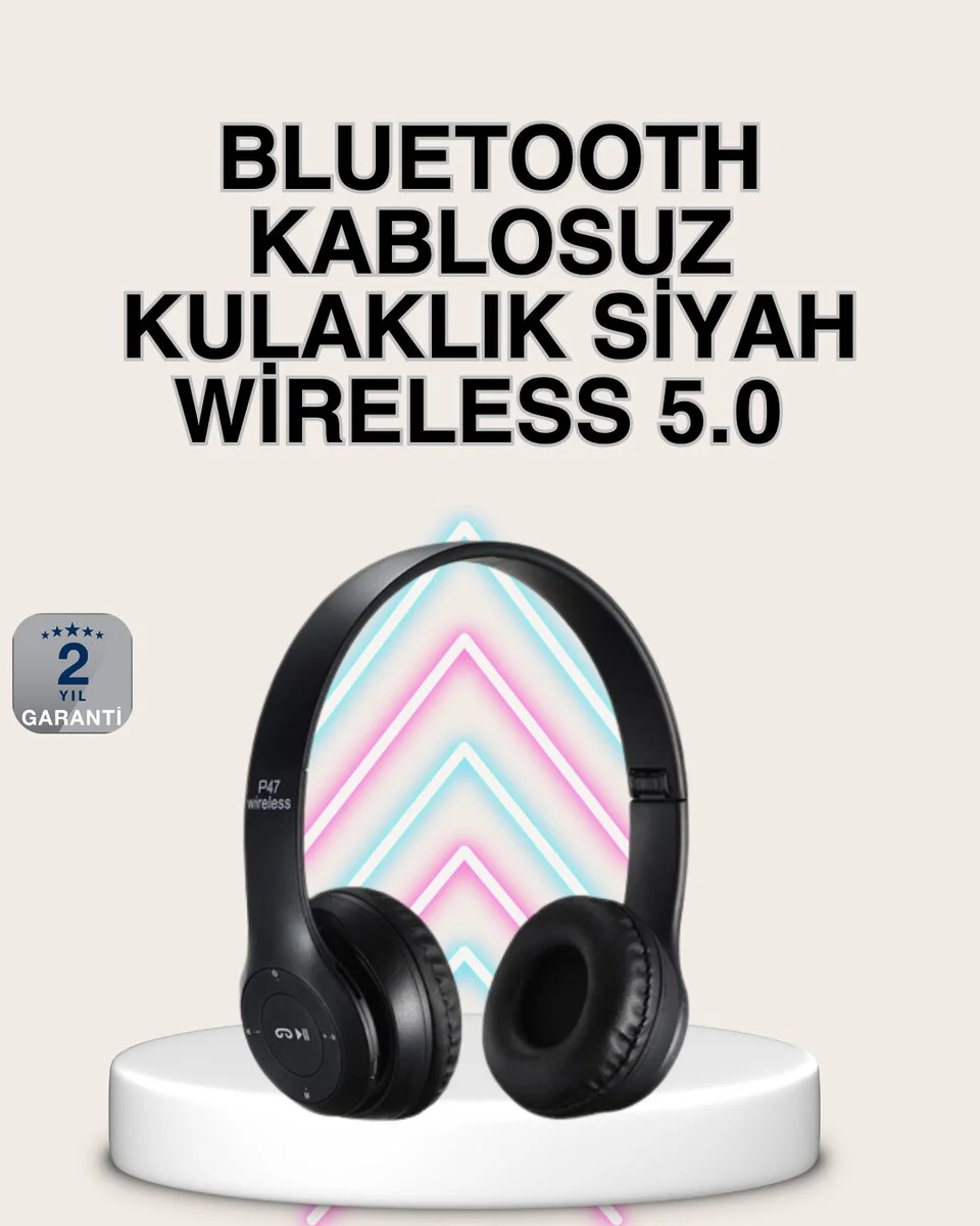 Katlanabilir Tasarımlı Bluetooth 5.0 Kulaklık | Eller Serbest Arama ve Çift Cihaz Desteği