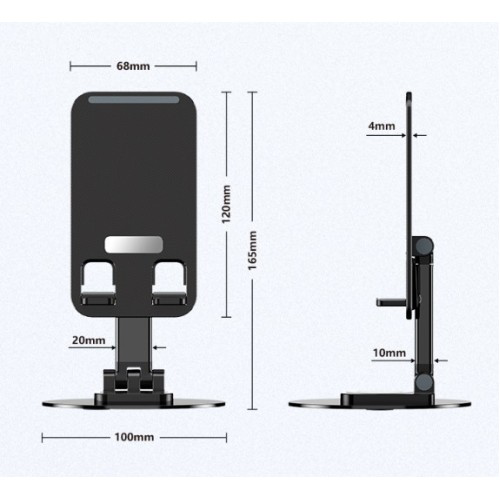 Runaway Katlanabilir Telefon Tablet Tutucu Stand 360 Derece Dönebilen, Ay