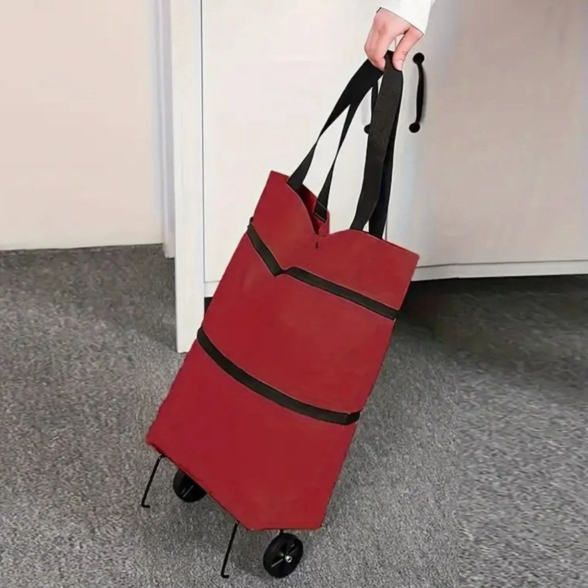 Katlanabilir Tekerlekli Market Çantası,çok Amaçlı Pazar Arabası,portatif Alışveriş Bez Torbası Bx40 Fiyatı, Yorumları ve Özellikleri