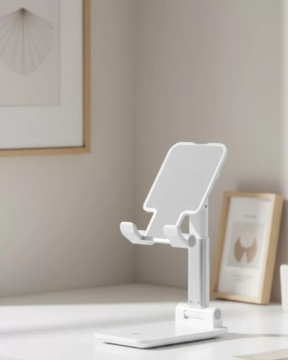 Katlanabilir Telefon Standı - ABS Gövdeli, Ergonomik ve Katlanabilir Ev Ofis Çözümü