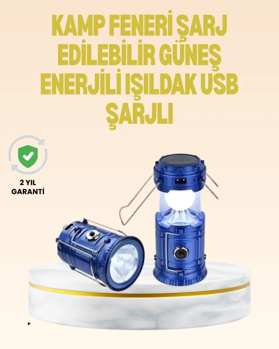 Katlanabilir USB Çıkışlı Kamp Feneri – Şarj Edilebilir, Dayanıklı ve Çok Fonksiyonlu - Lisinya Katlanabilir USB Çıkışlı Kamp Feneri – Şarj Edilebilir, Dayanıklı ve Çok Fonksiyonlu - Lisinya