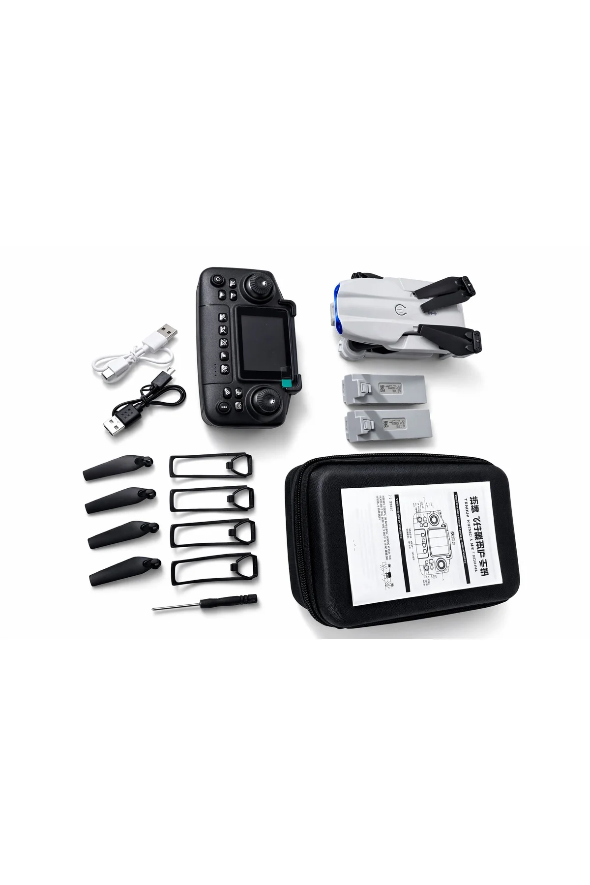 Katlanabilir Wifi FPV Kameralı Mini Drone, 720P HD Canlı Görüntü Aktarımı, Gri Renk