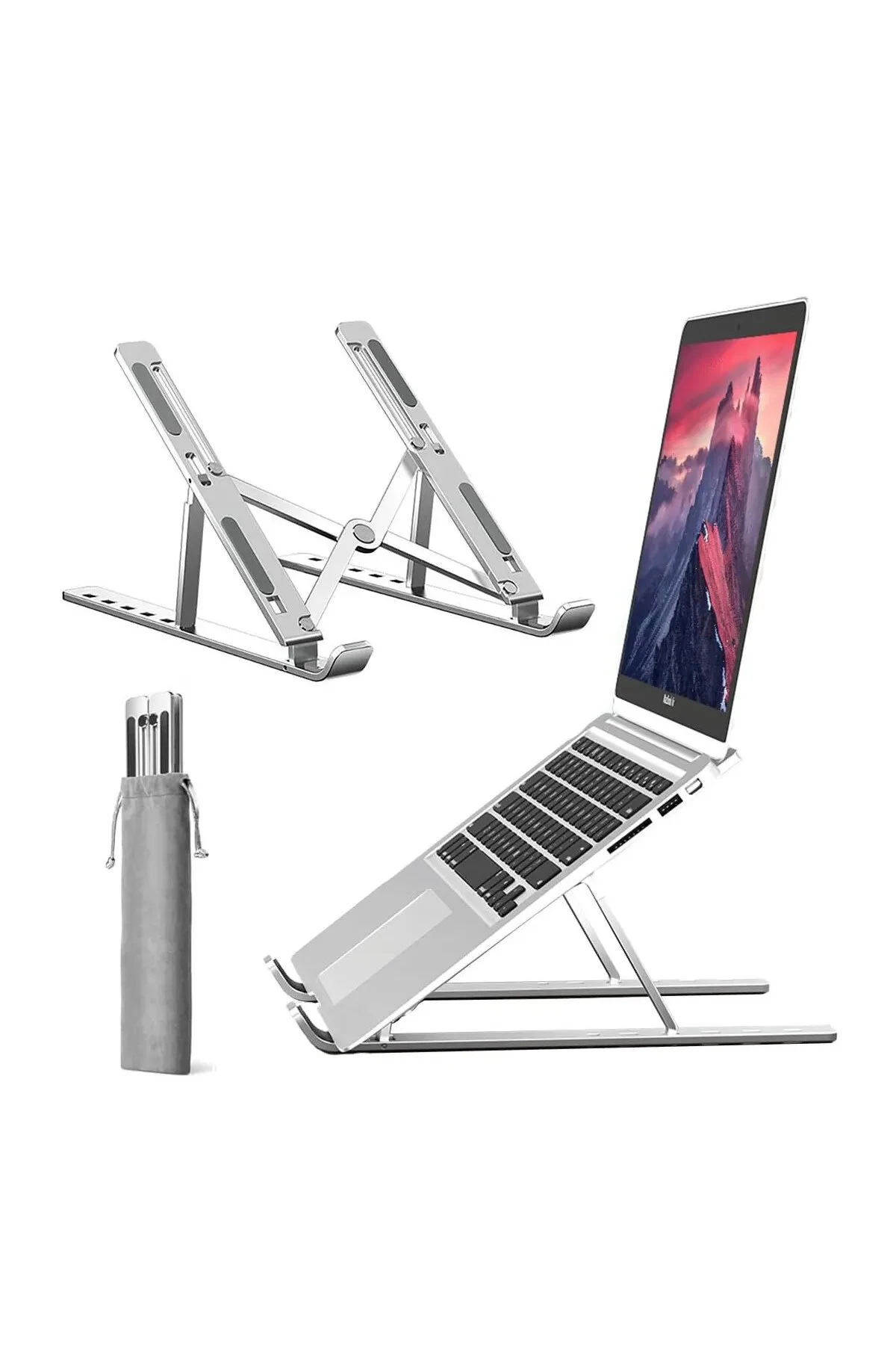 Katlanır Aluminyum Macbook Laptop Bilgisayar Standı