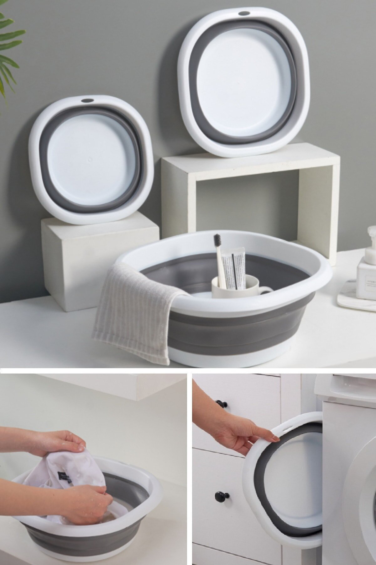 Pazar Kapısı Katlanır Badya Akordiyon Leğen 10 Litre