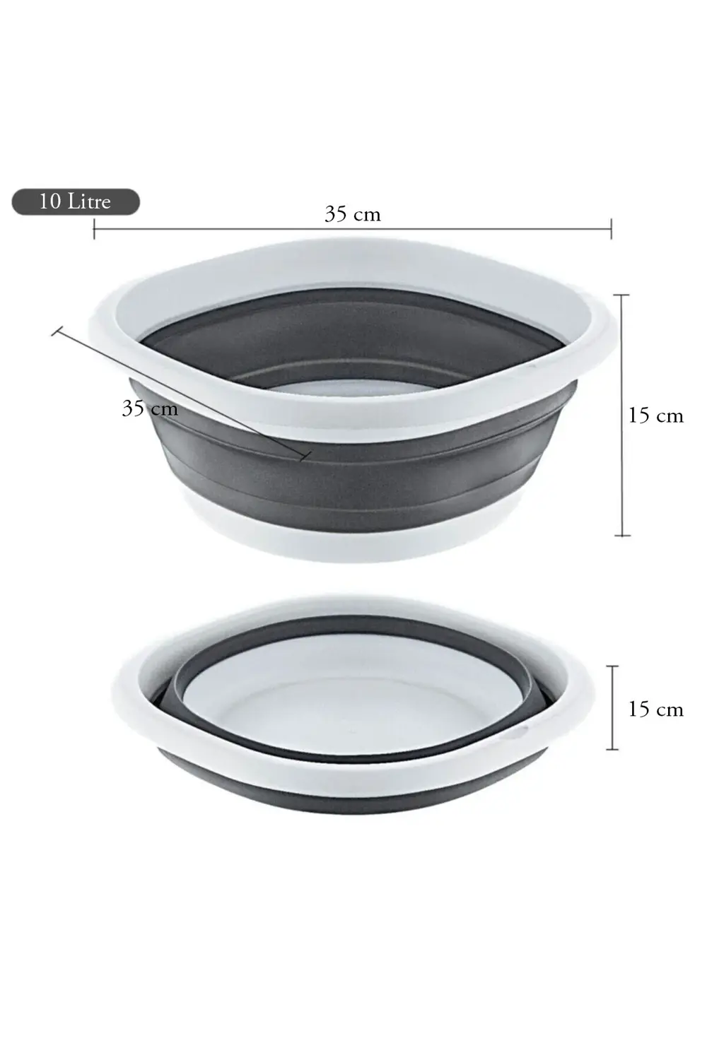 Katlanır Badya Akordiyon Leğen 10 Litre