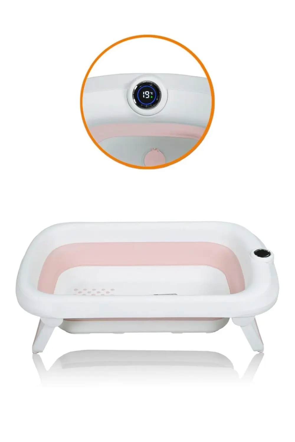 Katlanır Bebek Banyo Küvet Seti Termometreli (40lt)