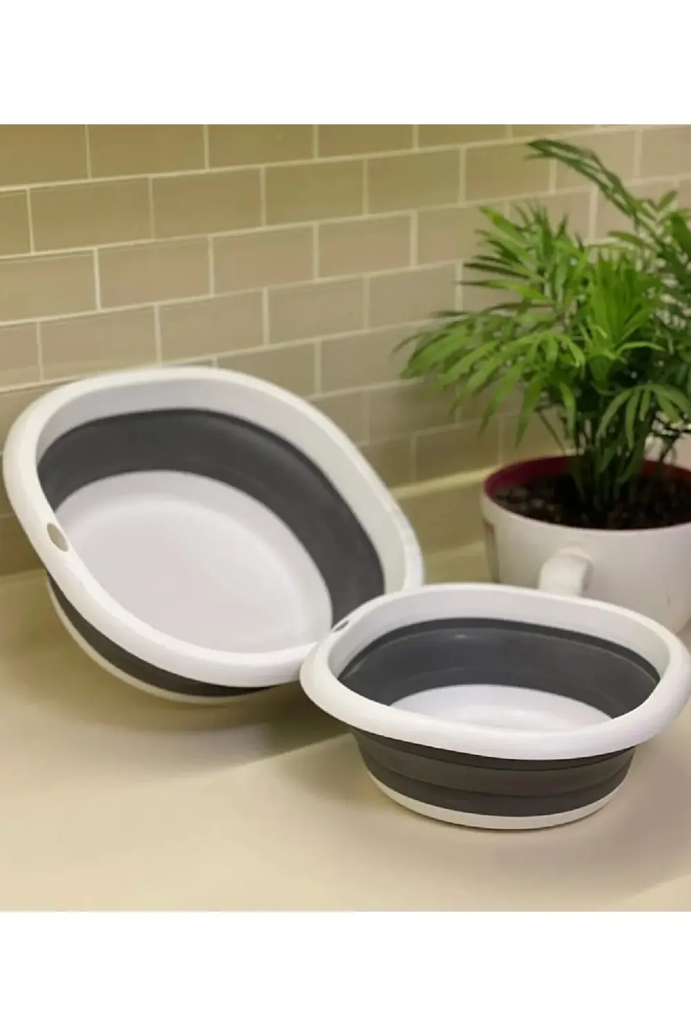 Katlanır Büyük Kare Badya Lüks Bulaşık Yıkama Sebze Meyve Yıkama