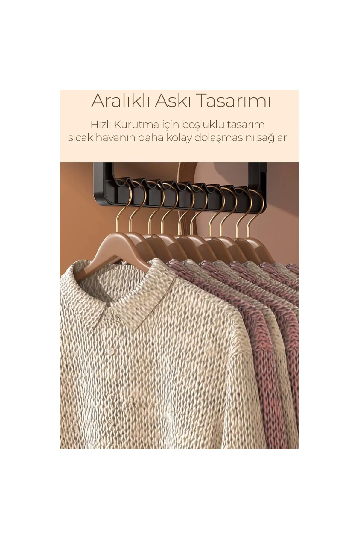 Katlanır Çamaşır Kurutma Makinesi Pembe