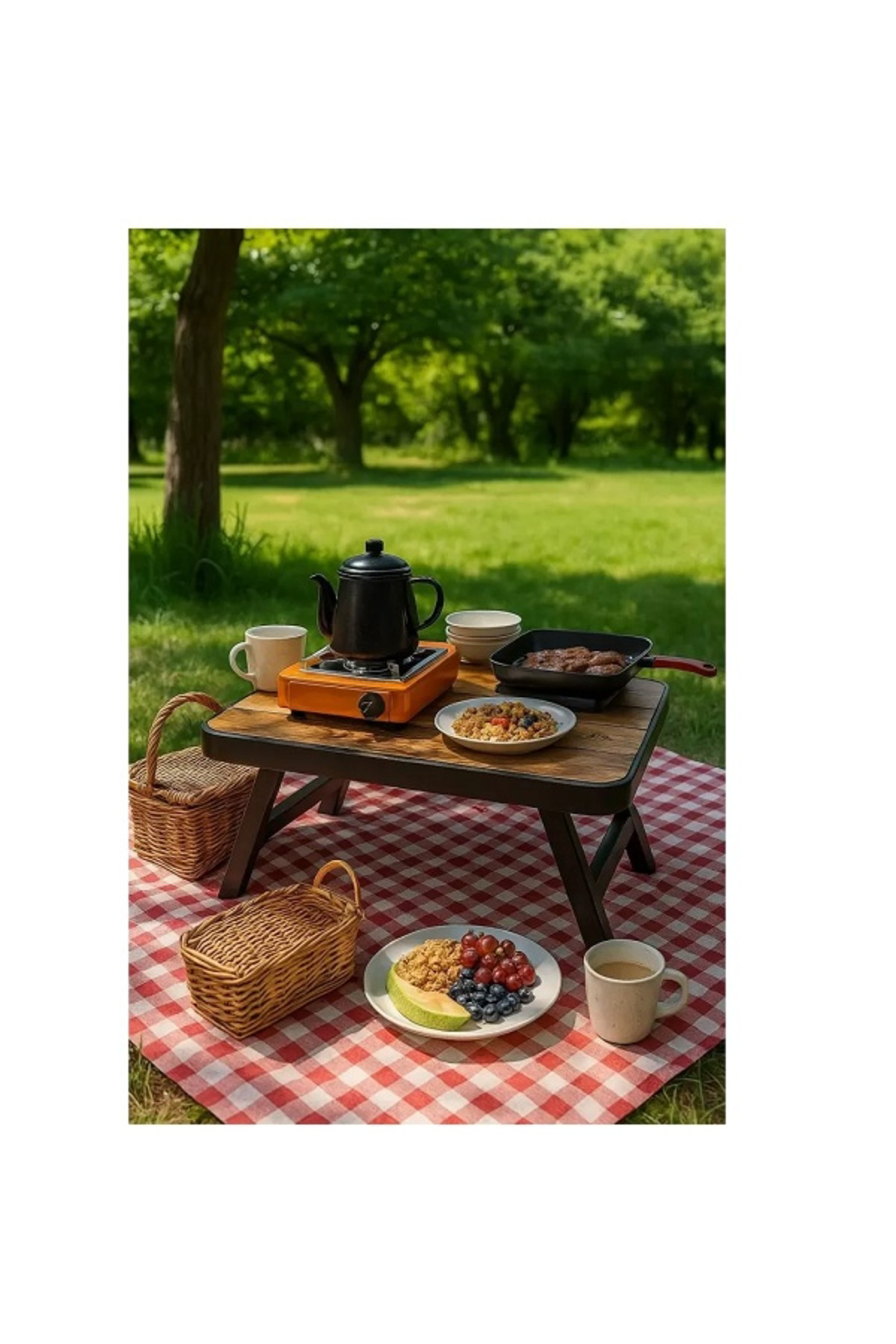 Mutfaksultani Katlanir Desenli Sehpa