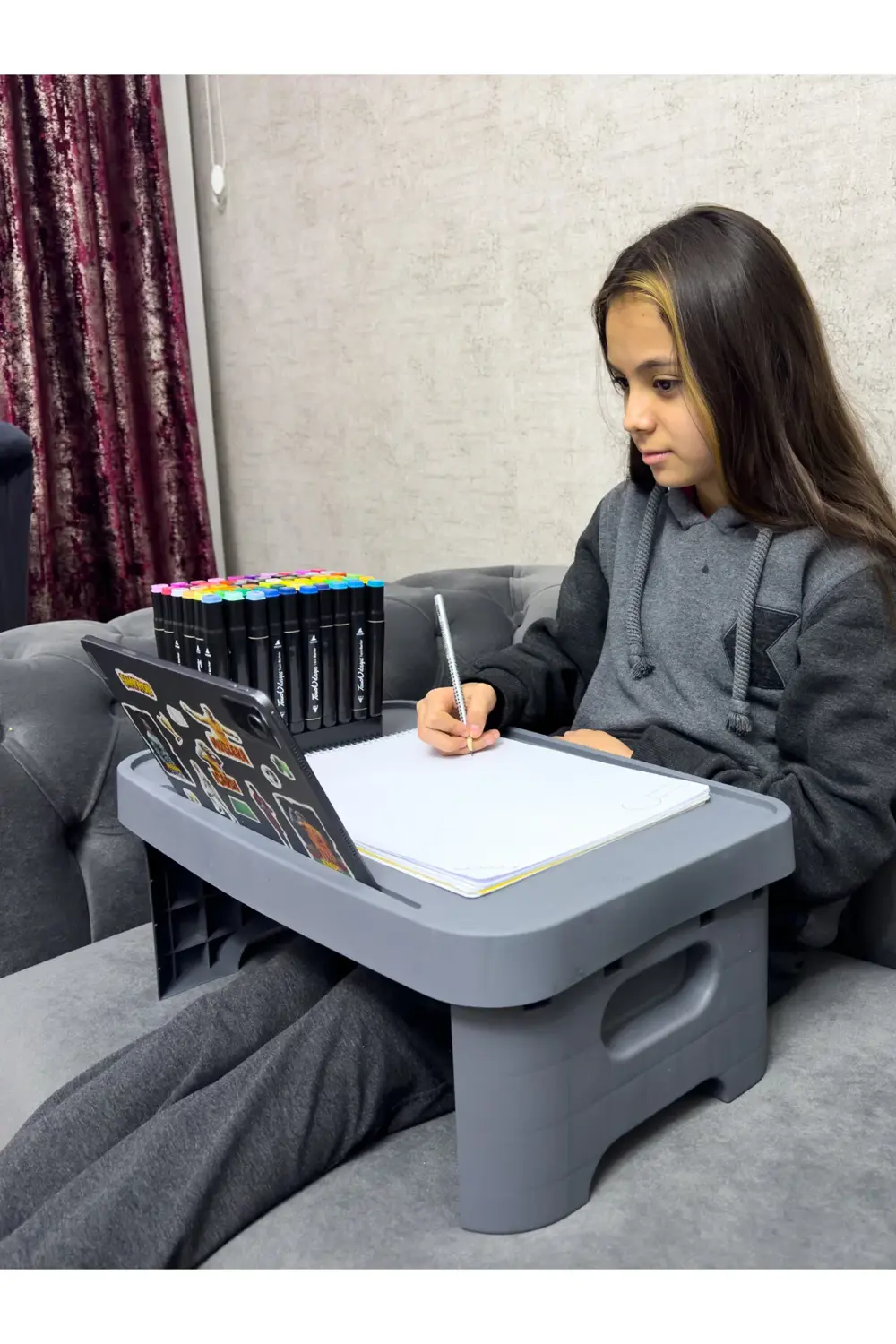 Katlanır Hobi Ve Çalışma Masası - Yetişkin & Çocuk Için Çok Amaçl