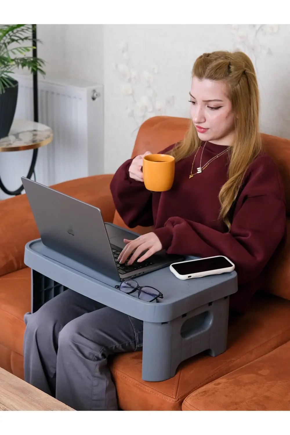 Katlanır Hobi Ve Çalışma Masası - Yetişkin & Çocuk Için Çok Amaçl