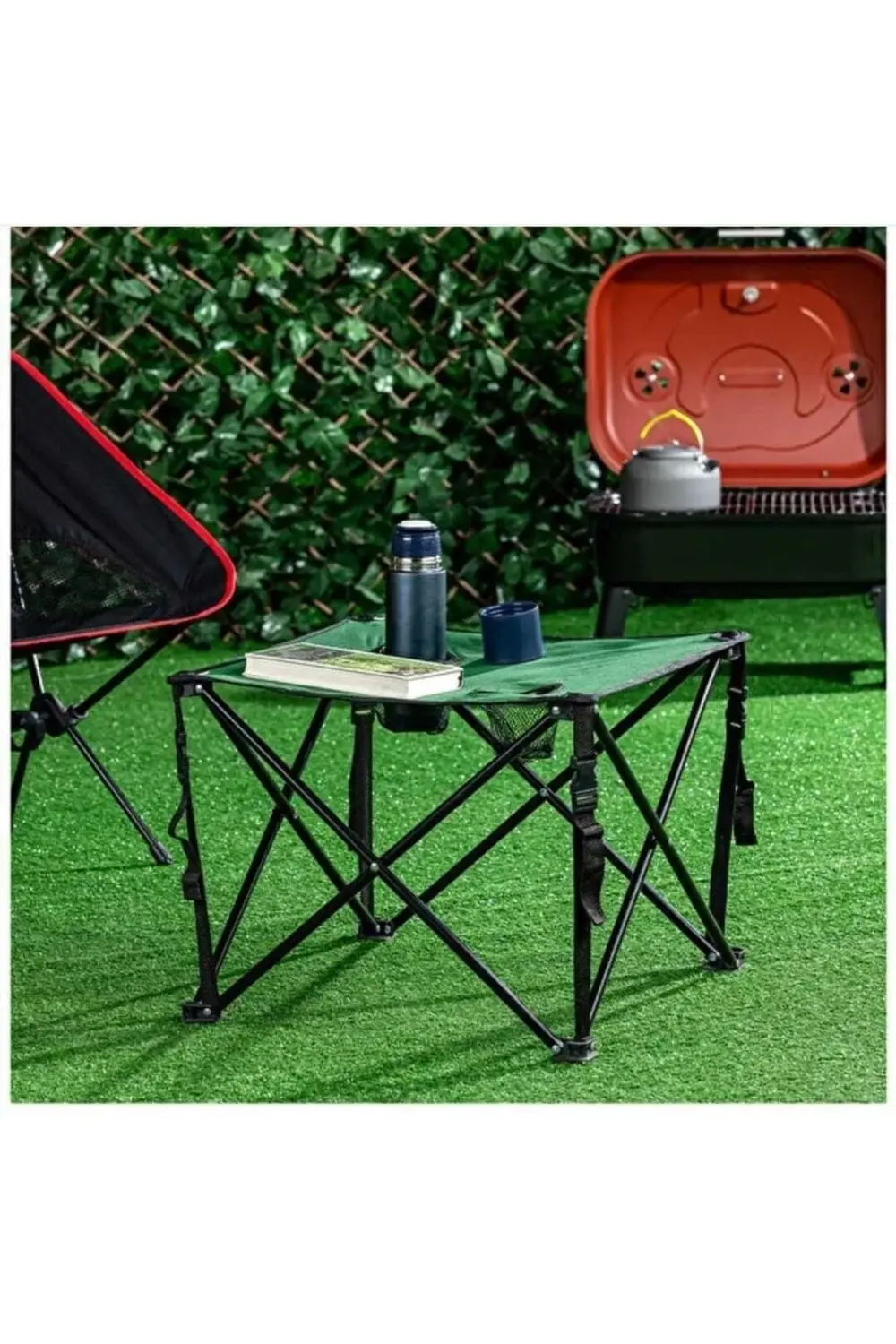 Katlanır Kamp Masası 47 Cm Yeşil