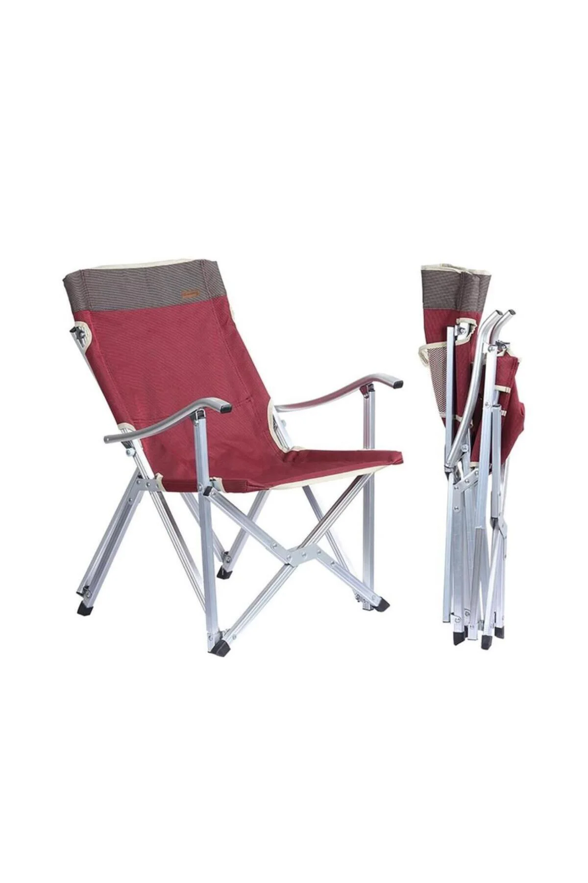 Katlanır Kamp Piknik Sandalyesi - Dachuan - Bordo - 547281