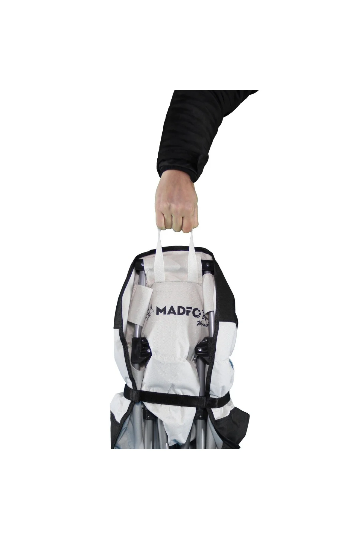 Katlanır Kamp Piknik Sandalyesi - Madfox Moonchair Deluxe - Siyah