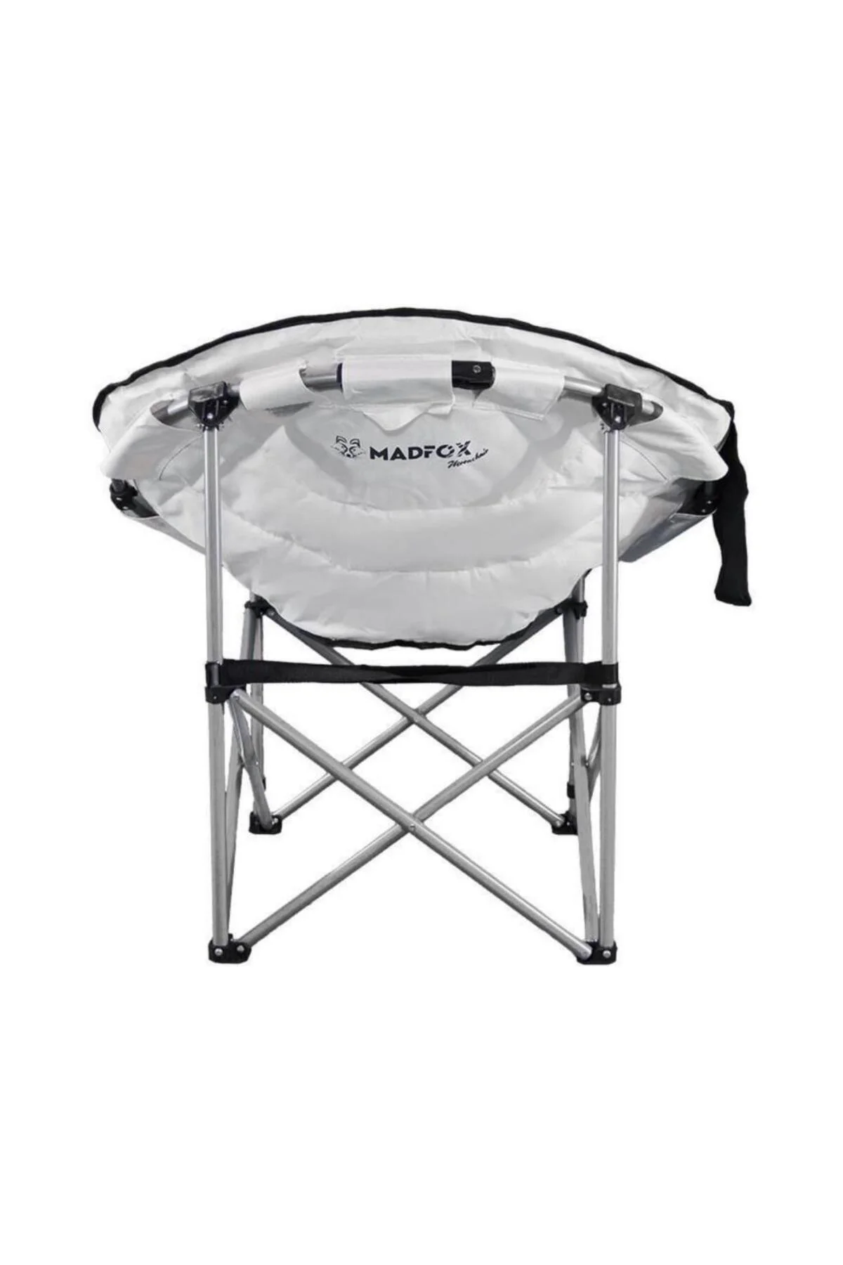 Katlanır Kamp Piknik Sandalyesi - Moonchair Deluxe - Siyah/Gri - 