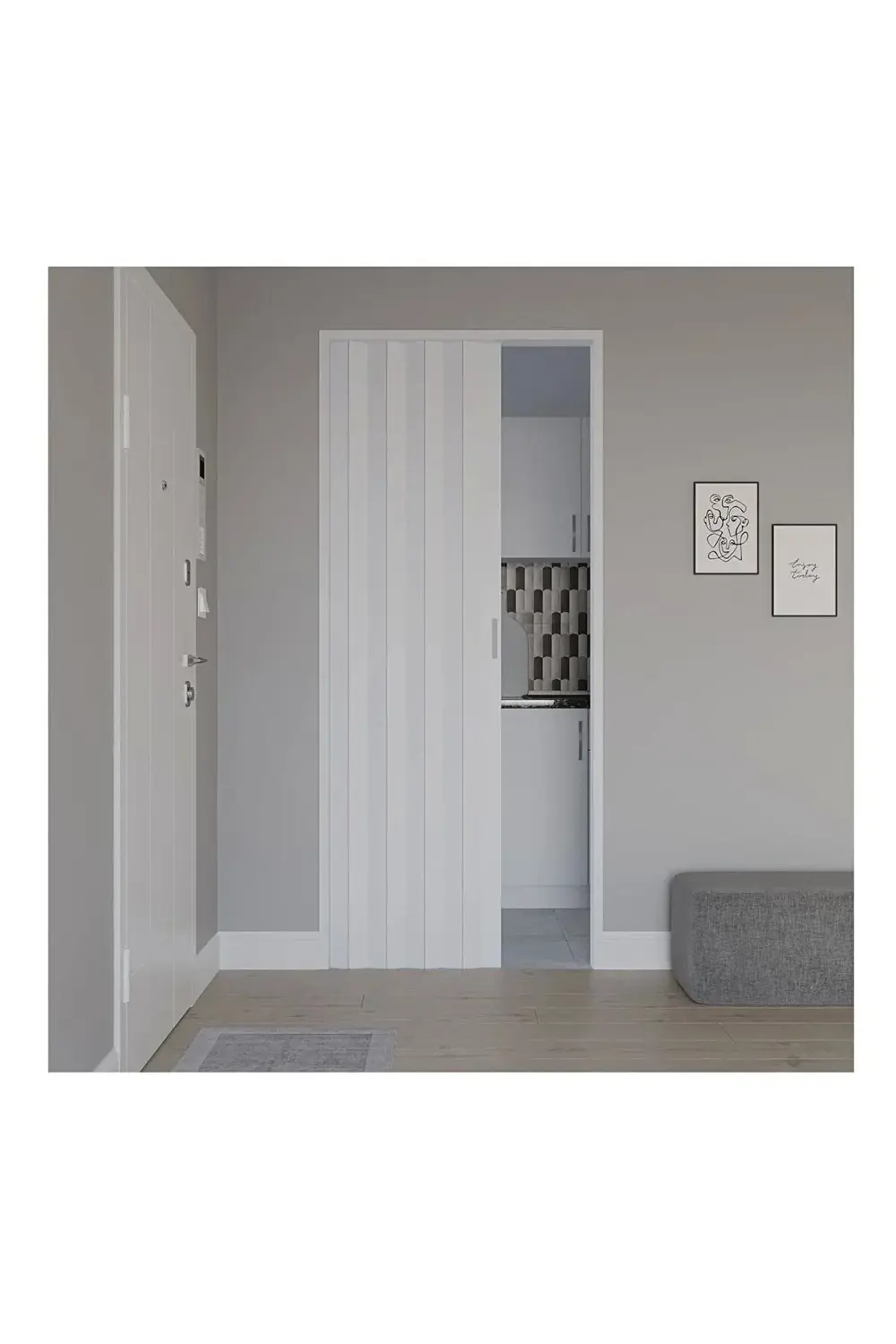 Katlanır Kapı Beyaz 82x203 Cm