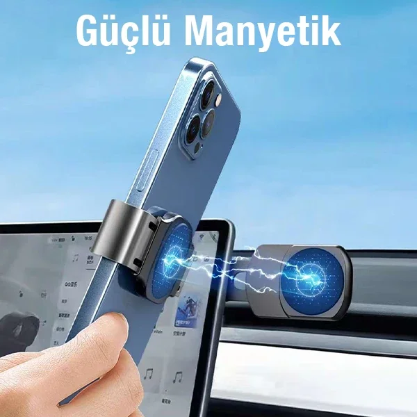 Katlanır Laptop Telefon Tutucu Monitör Standı HL-149 – Çift Ekran, Ergonomik, Manyetik
