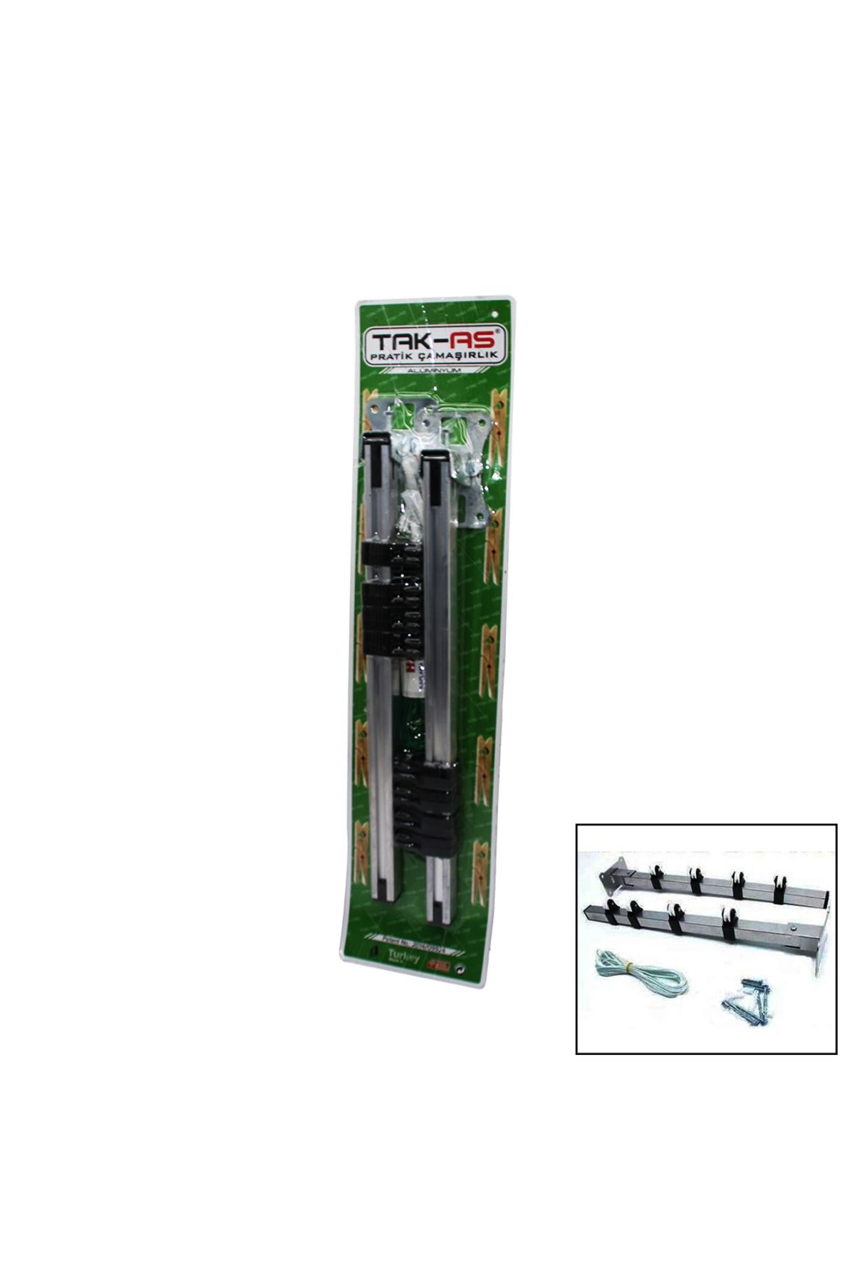 Ok Aksesuar Katlanir Makarali Pratik Çamaşir Askisi Go50607607700