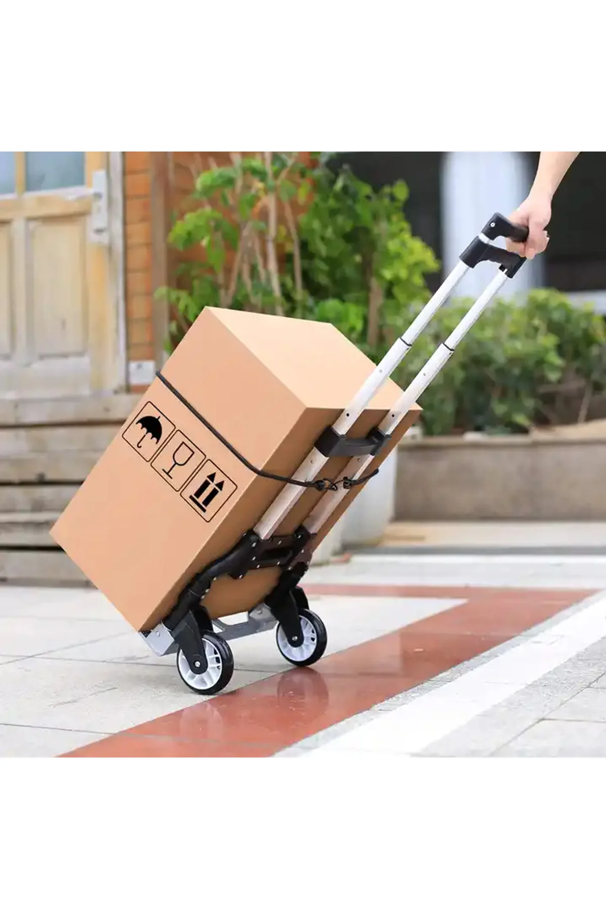 Katlanır Portatif Taşıma Aracı Koli Yük Paket El Arabası 80KG Kapasiteli Fiyatı, Yorumları ve Özellikleri