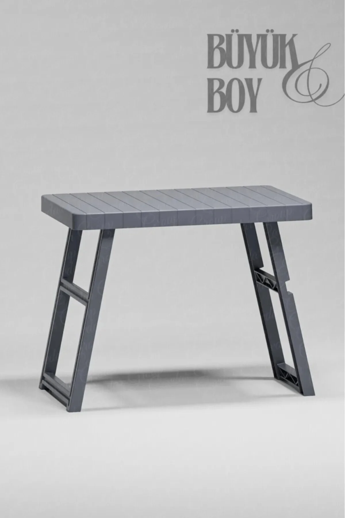 Katlanır Pratik Piknik Masası Antrasit