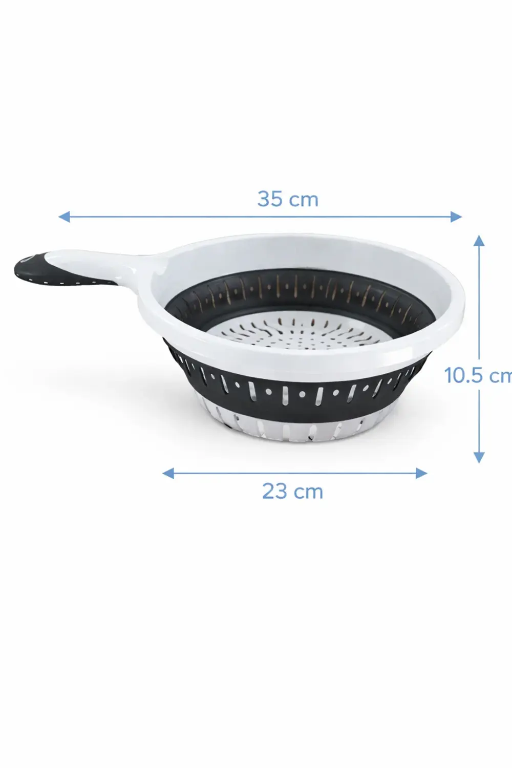 Katlanır Süzgeç Saplı – Katlanabilir Silikon Mutfak Süzgeci, Sebz