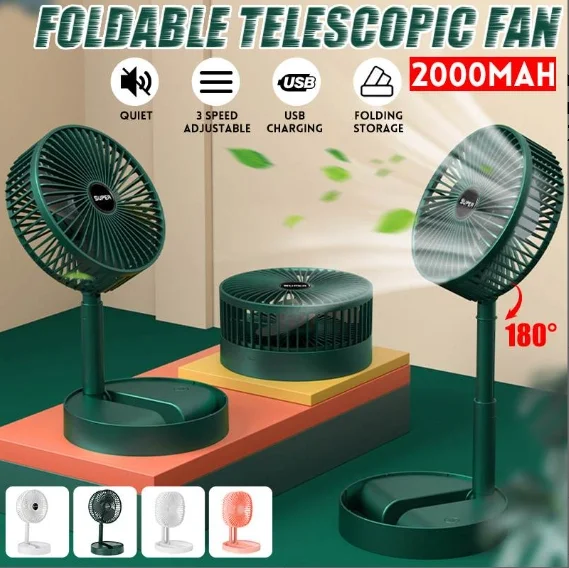 Katlanır Teleskopik Zemin Fanı Yaz Sessiz Öğrenci Masaüstü Fan Usb Şarj Edilebilir Taşınabilir Ev Mini Hava Soğutucu Katlanır Teleskopik Zemin Fanı Yaz Sessiz Öğrenci Masaüstü Fan Usb Şarj Edilebilir Taşınabilir Ev Mini Hava Soğutucu