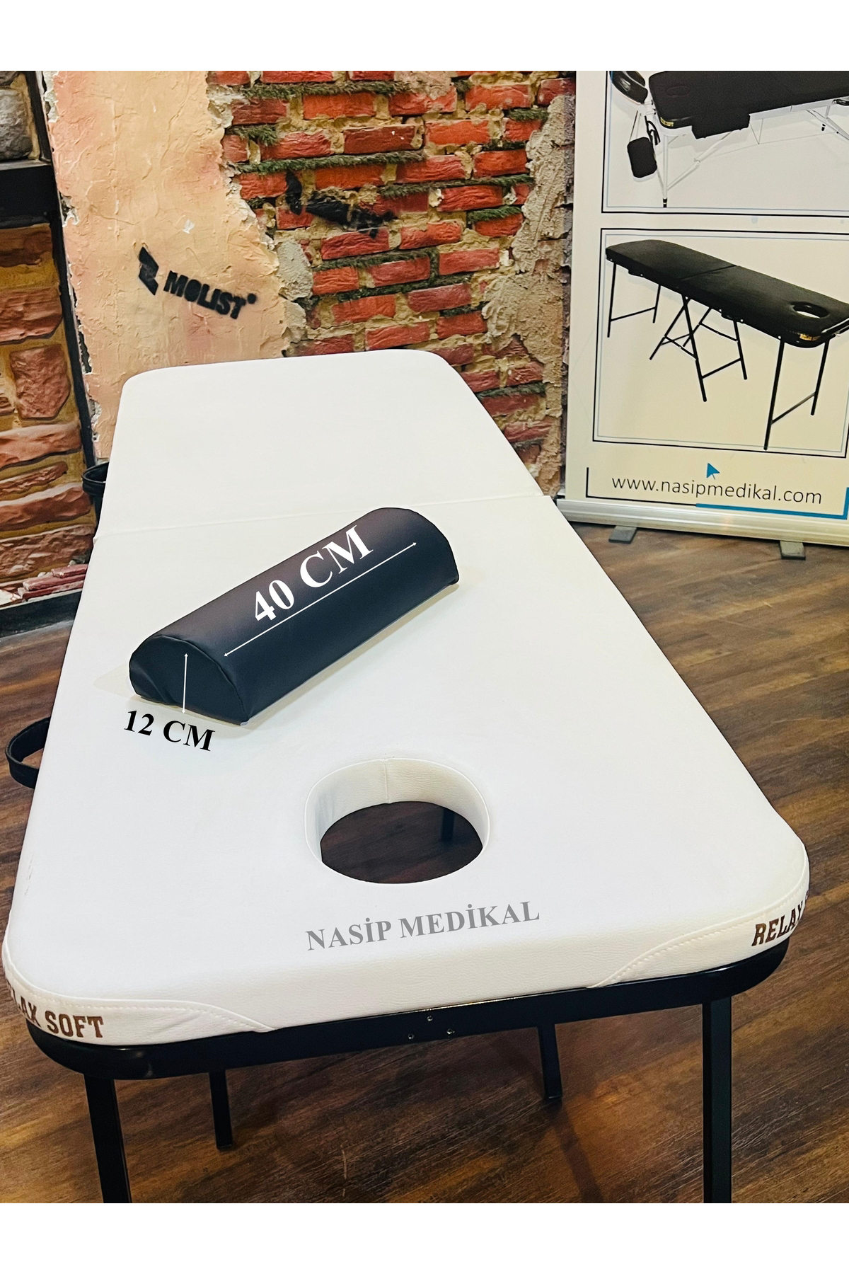 Katlanır Yüz Kısmı Açık Masaj Masası Portatif Katlanabilir Masaj