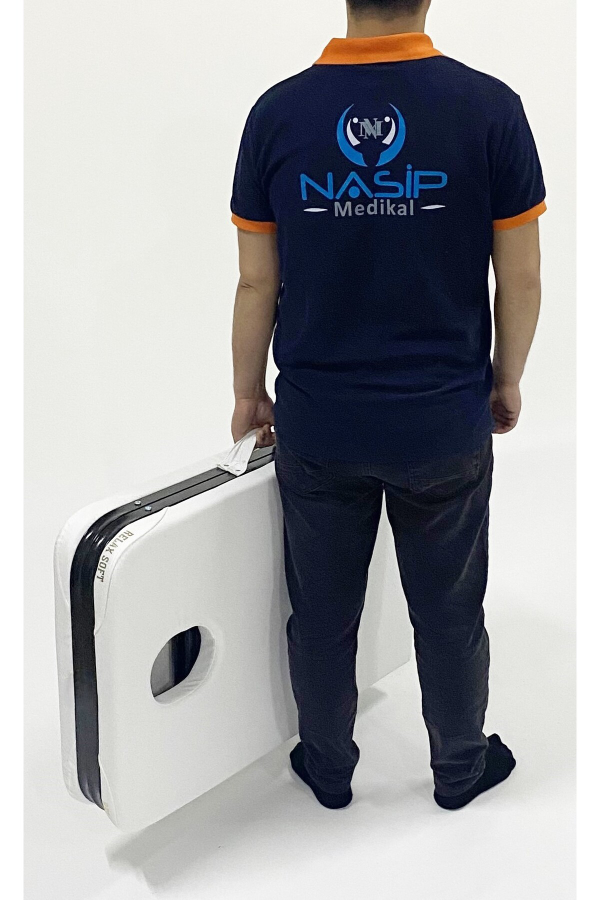 Katlanır Yüz Kısmı Açık Masaj Masası Portatif Katlanabilir Masaj