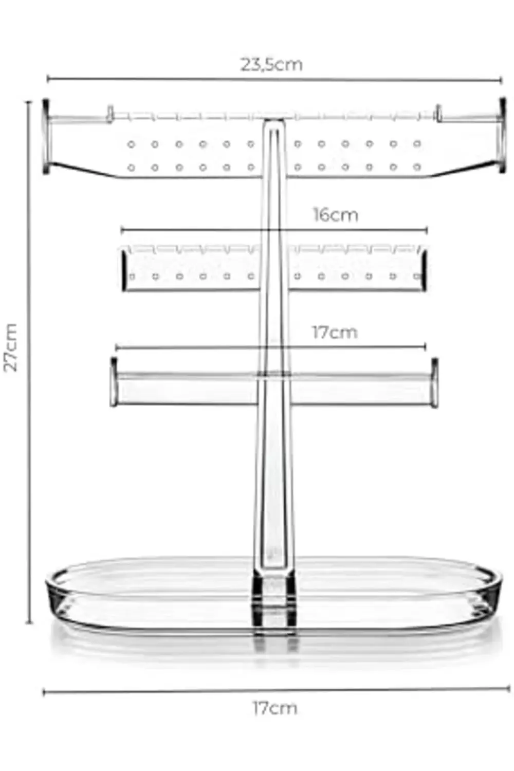 Katlı Polipropilen Takı Düzenleyici Organizer | Modern ve Şık Tak