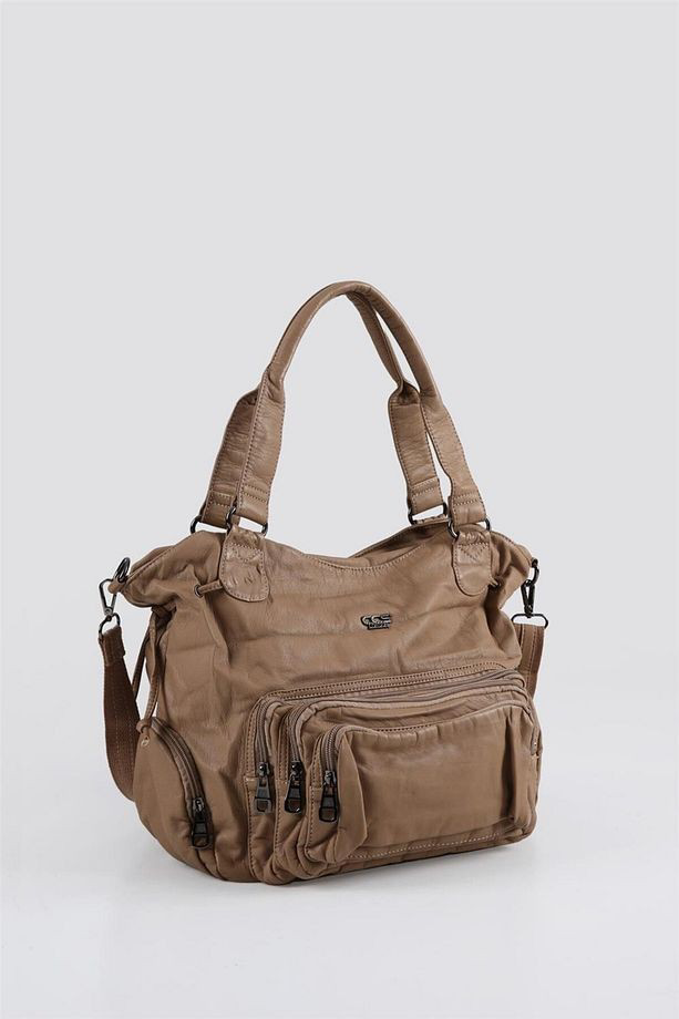 Katti Vizon Cilt Omuz Çantası