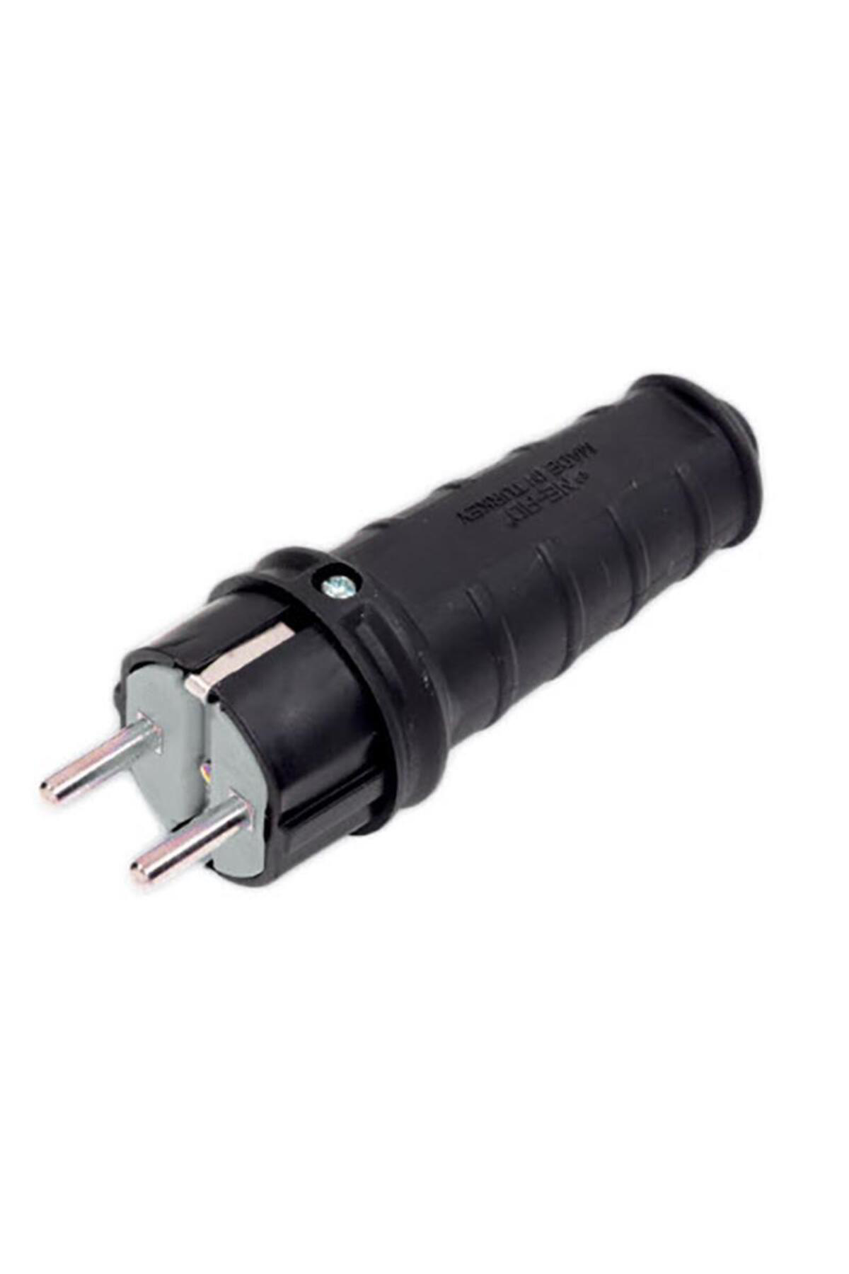 Rise & Shine Kauçuk 1 X 16 A Topraklı Erkek Fiş 220V