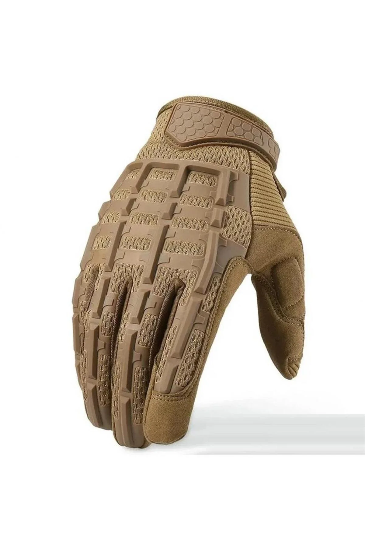 Kauçuk Masfal L Beden CAY232 Taktikal Eldiven Wolf Brown