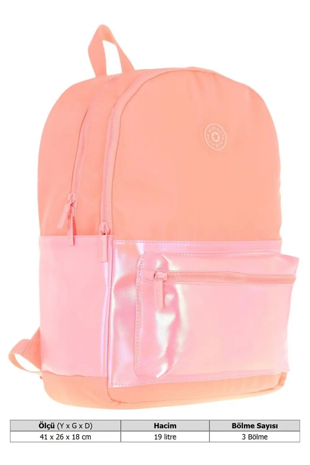 KAUKKO DOTS SIRT ÇANTASI SALMON