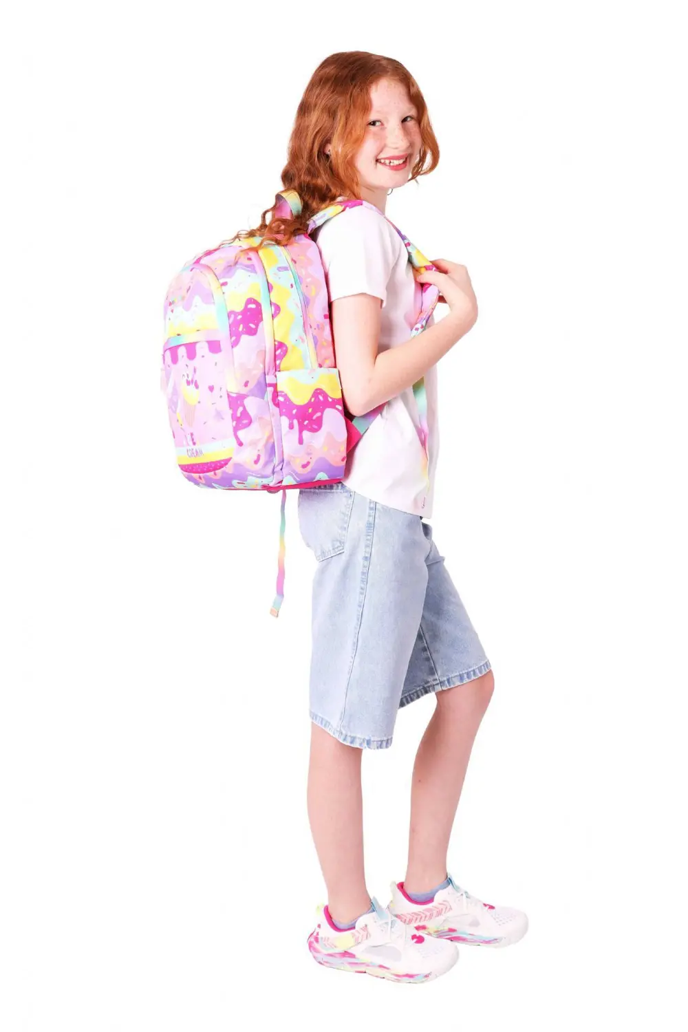 KAUKKO KIDS SIRT ÇANTASI PATERNED ICE CREAM