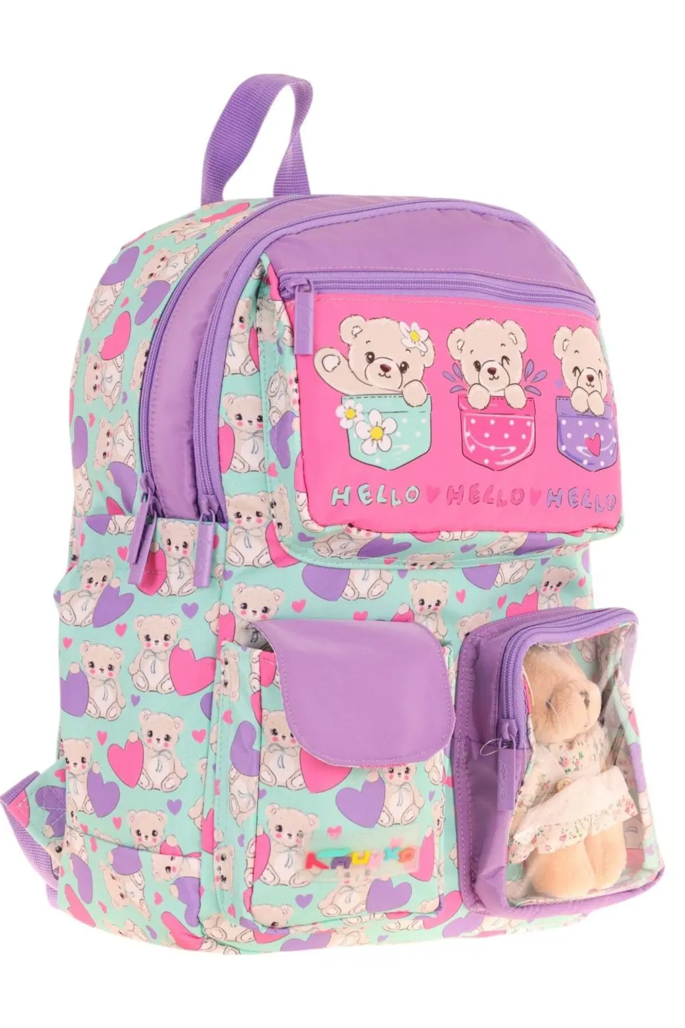 KAUKKO KIDS SIRT ÇANTASI(PLUSH BEAR)