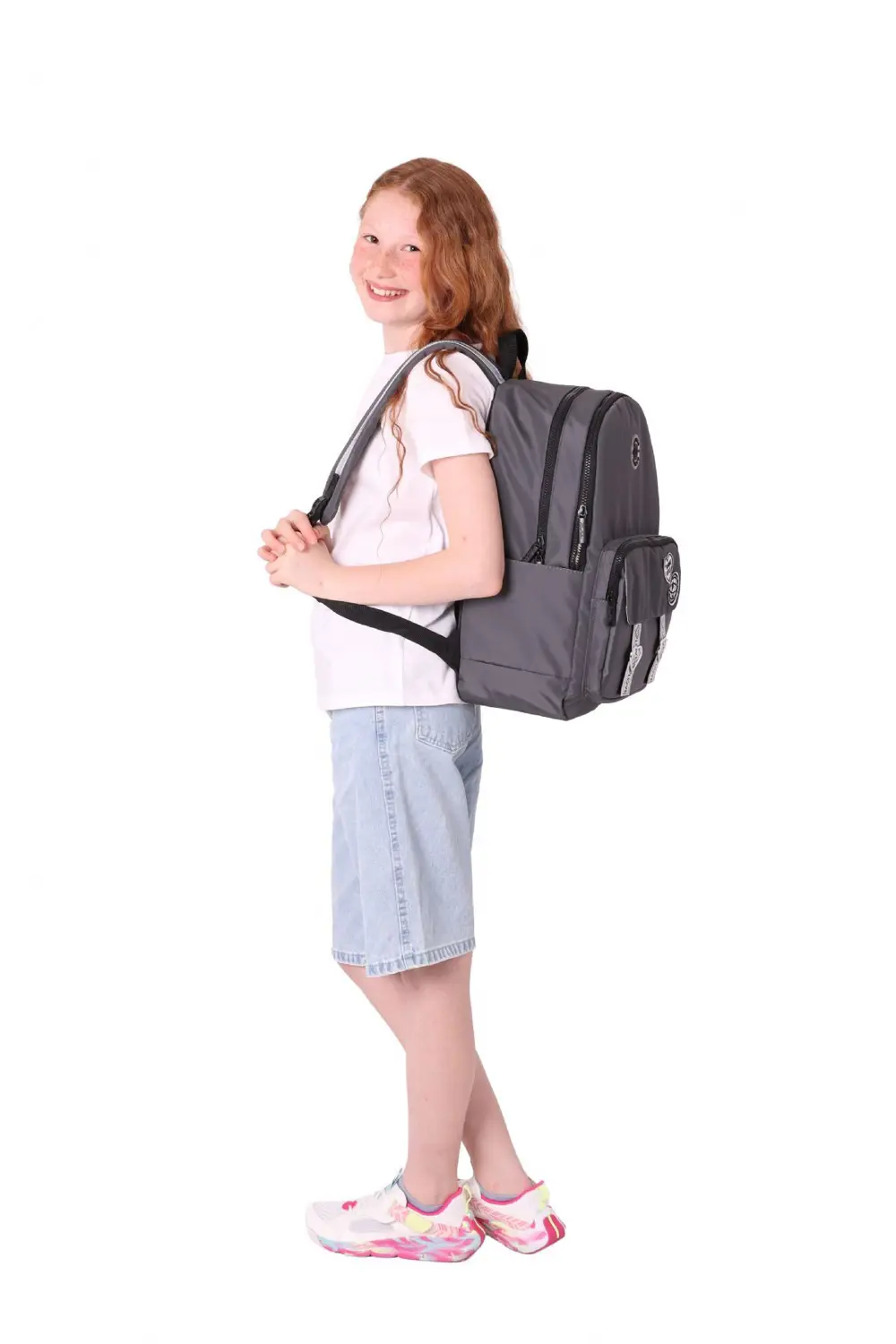 KAUKKO MİRROR SIRT ÇANTASI GRİ