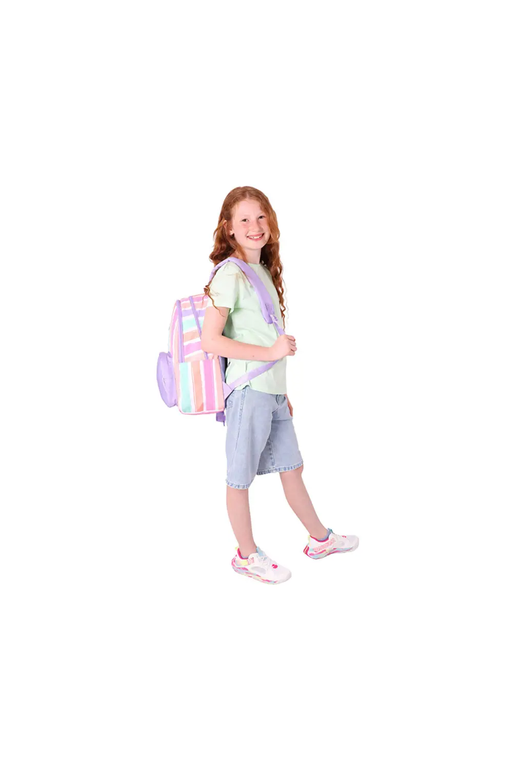 KAUKKO RAINBOW SIRT ÇANTASI LINE LILAC