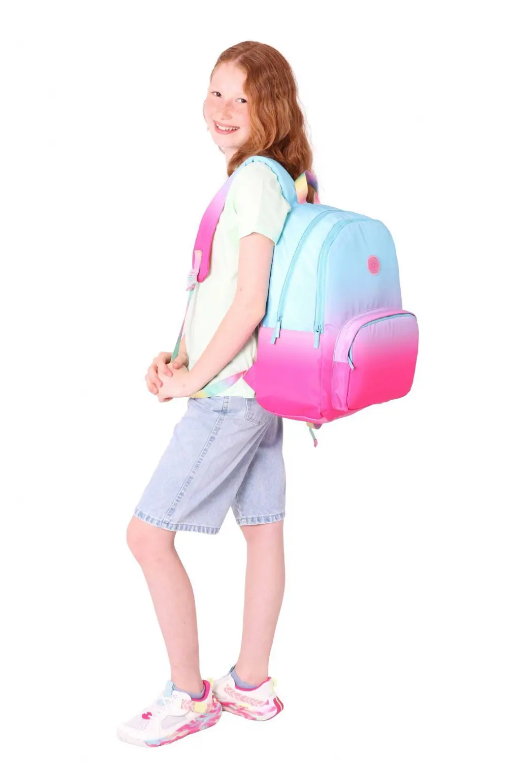 KAUKKO RAINBOW SIRT ÇANTASI(BLUE)