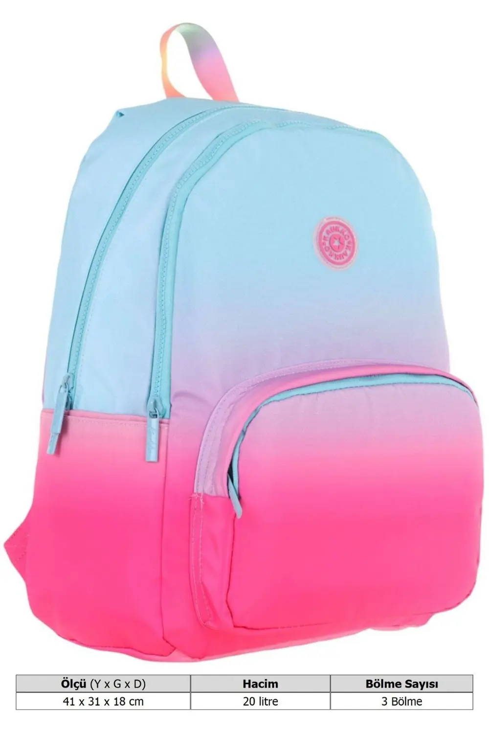 KAUKKO RAINBOW SIRT ÇANTASI(BLUE)