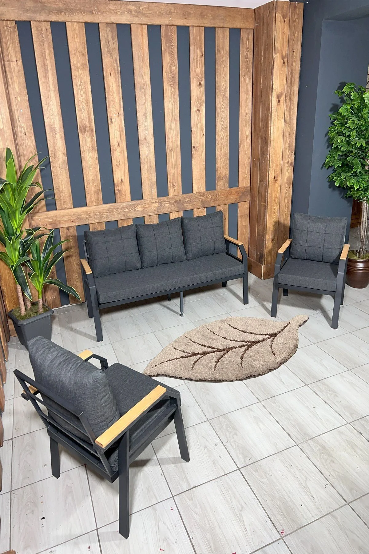 Kavacık 3+1+1+masa Bahçe Mobilyası, Balkon Çay Seti, Bahçe Koltuk