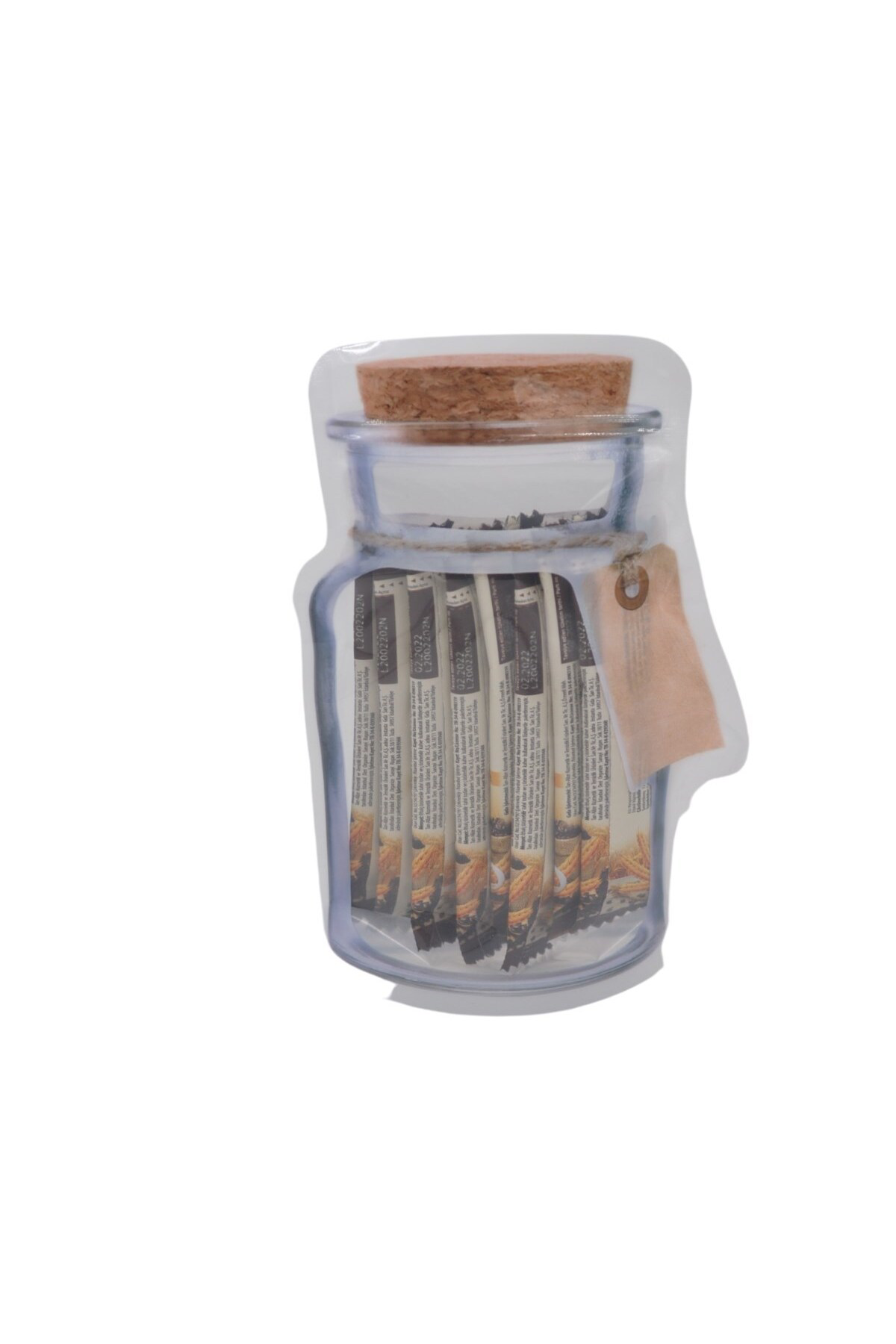 Ok Aksesuar Kavanoz Görünümlü Kilitli Poşet Çıtçıtlı Ve Pratik Torba 4 Adet G