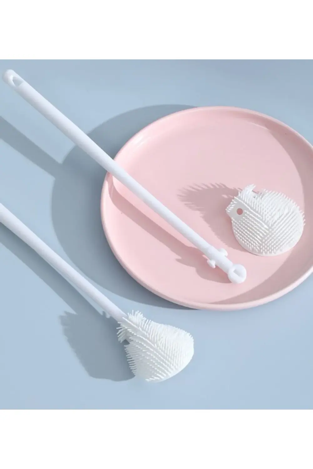 Kavanoz ve Biberon Yıkama Fırçası Silikon