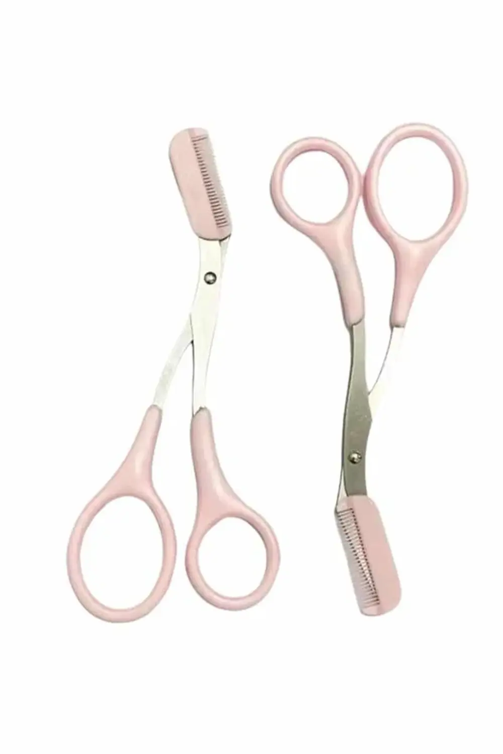 Kavisli Kaş Düzeltici Seti Kaş Makası ve Kaş Usturası Paslanmaz Ç