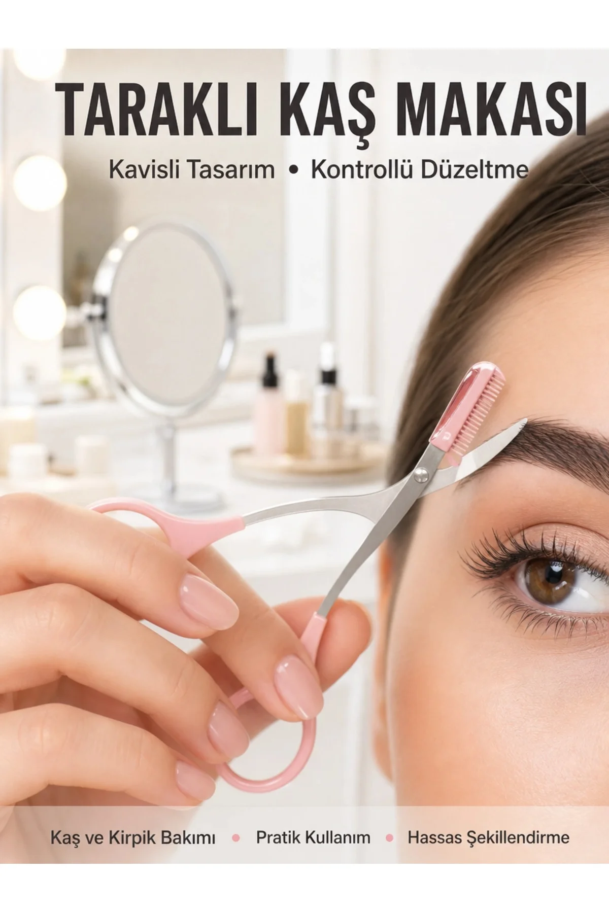 Kavisli Kaş Kirpik Düzeltici Bıyık Alma Taraklı Kaş Makası Yüz Bakım Seti Makas Kavisli Kaş Kirpik Düzeltici Bıyık Alma Taraklı Kaş Makası Yüz Bakım Seti Makas