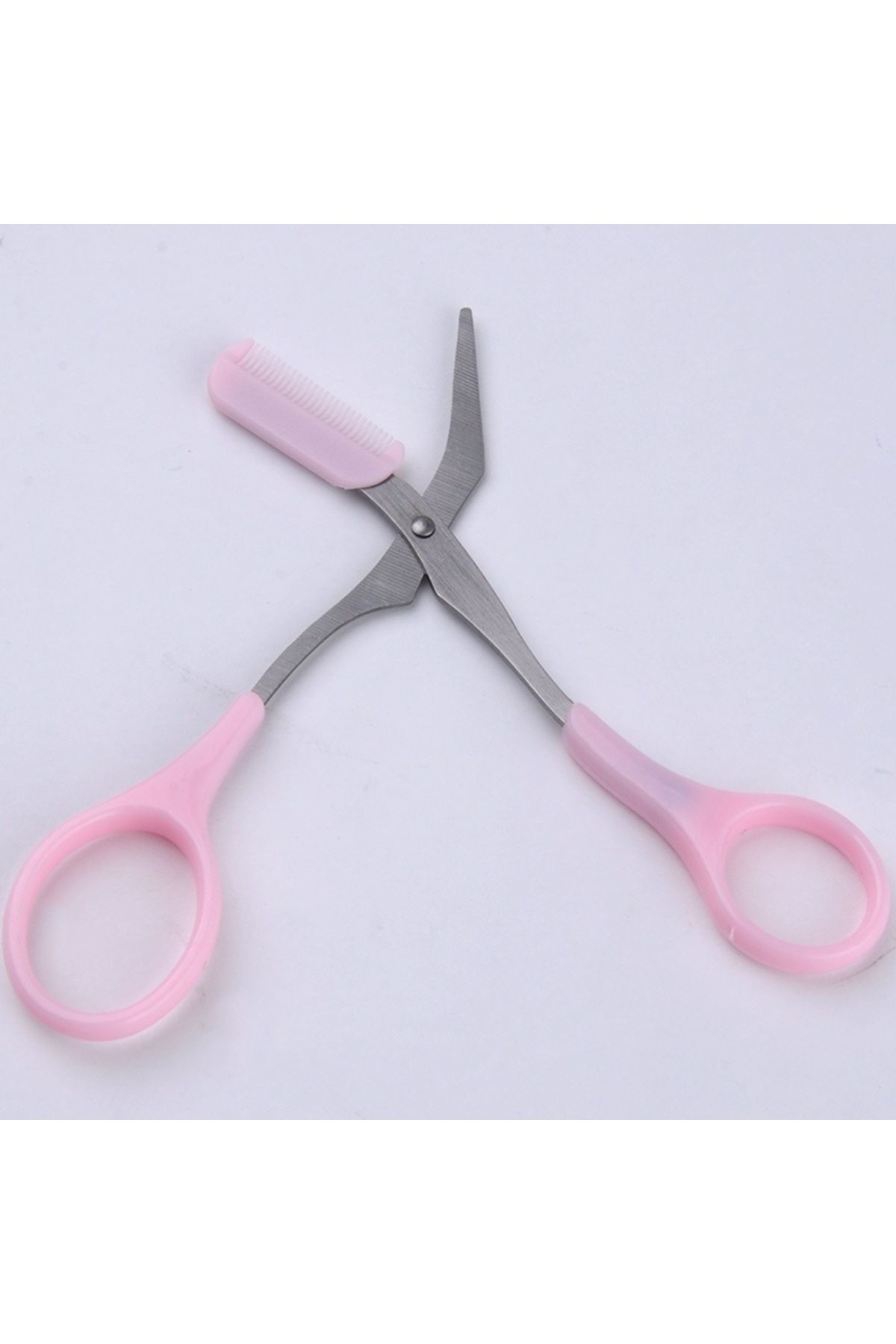 Ok Aksesuar Kavisli Kaş Makasi - Tarakli Kaş Düzelme Makasi Yedek Uçlu Go5060