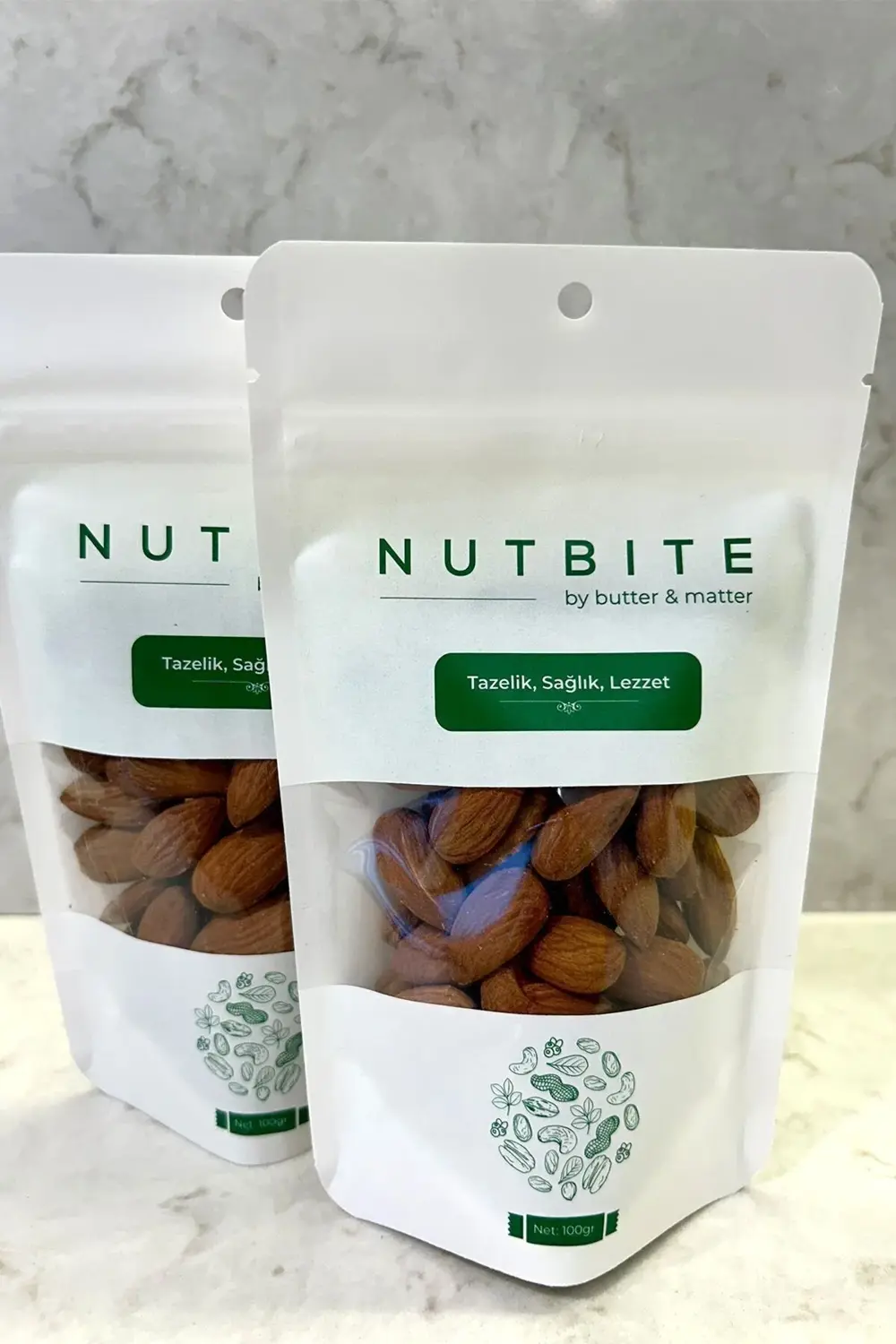 Kavrulmuş Badem Içi 200gr - Jumbo Boy - Taptaze Yeni Mahsül - Haf