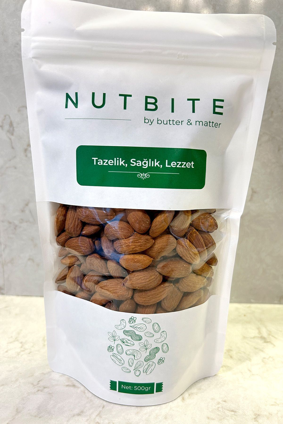 Kavrulmuş Badem Içi 500gr - Jumbo Boy - Taptaze Yeni Mahsül - Haf