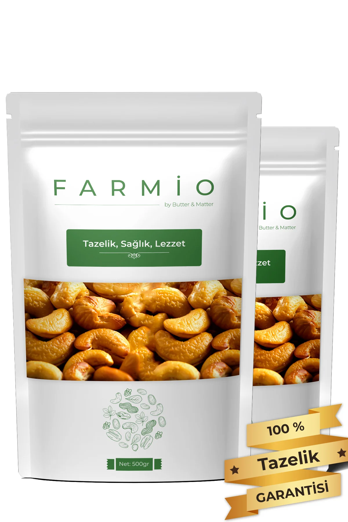 Kavrulmuş Kaju 1kg - Yağlı & Tuzlu - Taptaze Yeni Mahsül - Atıştı