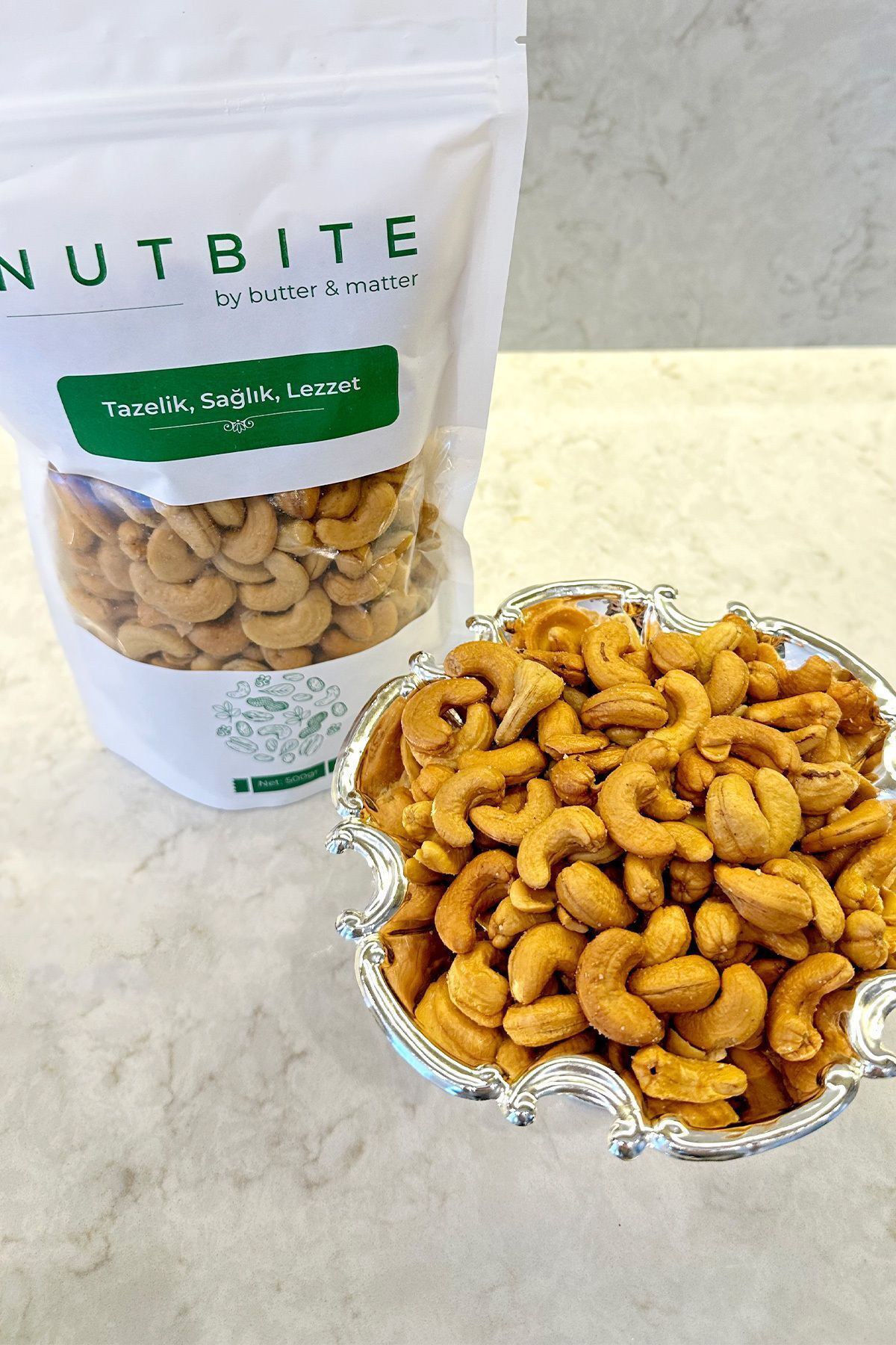 Kavrulmuş Kaju 1kg - Yağlı & Tuzlu - Taptaze Yeni Mahsül - Atıştı