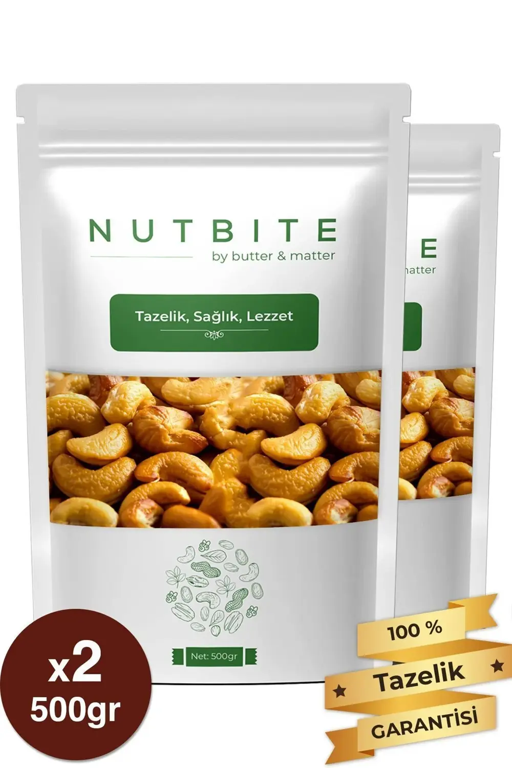 Kavrulmuş Kaju 1kg - Yağlı & Tuzlu - Taptaze Yeni Mahsül - Atıştı